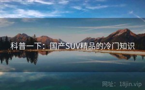 科普一下：国产SUV精品的冷门知识